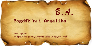 Bogdányi Angelika névjegykártya